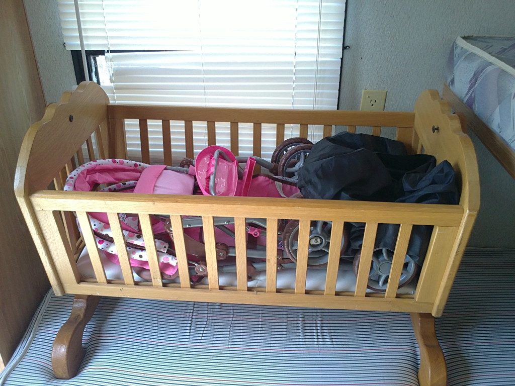 swinging doll cradle